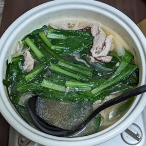 小松菜のエスニックスープ
